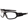 ergodyne Skullerz Loki Safety Glass/Goggle, Black Frame/Blue Mirror Lens, Nylon/Polycarb View Product Image