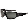 ergodyne Skullerz Loki Safety Glass/Goggle, Black Frame/Blue Mirror Lens, Nylon/Polycarb View Product Image