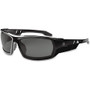 Ergodyne Odin Smoke Lens/Gray Frame Safety Glasses - Ultraviolet Protection - Smoke Lens - Matte Gray Frame - Durable, Flexible, Non-slip, Scratch Resistant, Anti-fog, Perspiration Resistant, Comfortable Product Image 