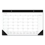 Contemporary Monthly Desk Pad, 18 x 11, White Sheets, Black Binding/Corners,12-Month (Jan to Dec): 2026 Product Image 