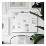 U Brands Magnetic Dry Erase Board, Monthly Planning/Scheduling Calendar, 20" x 16", White Surface, Satin Aluminum Frame View Product Image