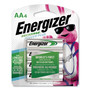 Energizer NiMH Rechargeable AA Batteries, 1.2 V, 4/Pack View Product Image