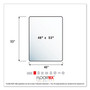 Floortex Cleartex Ultimat Polycarbonate Chair Mat for Hard Floors, 48" w x 53" l, Clear View Product Image