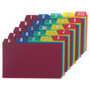 Oxford Durable Poly A-Z Card Guides, 1/5-Cut Top Tab, A to Z, 3 x 5, Assorted Colors, 25/Set (OXF73153) View Product Image
