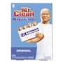 Mr. Clean Magic Eraser, 2.3 x 4.6, 1" Thick, White, 6/Pack, 6 Packs/Carton (PGC79009) View Product Image