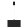 Belkin USB-C Multimedia Adapter, HDMI/Ethernet/USB-A/USB-C/VGA, 4.33", Black View Product Image