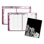 Cambridge Floradoodle Weekly/Monthly Professional Planner, Adult Coloring Artwork, 11 x 8.5, Black/White Cover, 12-Month (Jan-Dec):2024 View Product Image