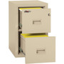 FireKing Compact Turtle Insulated Vertical File, 1-Hour Fire, 2 Legal/Letter File Drawers, Parchment, 17.75" x 22.13" x 27.75" (FIR2R1822CPA) View Product Image