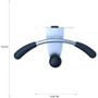 Alba Hanger Shaped Partition Coat Hook, Metal/Foam/ABS, Silver/Black (ABAPMMOUSPART) View Product Image