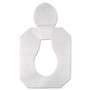 HOSPECO Health Gards Toilet Seat Covers, Half-Fold, 14.25 x 16.5, White, 250/Pack, 4 Packs/Carton (HOSHG1000) View Product Image