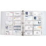 C-Line Tabbed Business Card Binder Pages, For 2 x 3.5 Cards, Clear, 20 Cards/Sheet, 5 Sheets/Pack (CLI61117) View Product Image