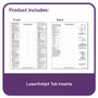 C-Line Tabbed Business Card Binder Pages, For 2 x 3.5 Cards, Clear, 20 Cards/Sheet, 5 Sheets/Pack (CLI61117) View Product Image