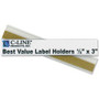 C-Line Best Value Peel/Stick Shelf Label Holders - 0.5" Height x 3" Width Product Image 