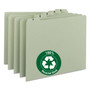 Smead 100% Recycled Daily Top Tab File Guide Set, 1/5-Cut Top Tab, 1 to 31, 8.5 x 11, Green, 31/Set (SMD50369) View Product Image