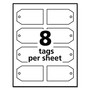 Avery Printable Rectangular Tags with Strings, 2 x 3.5, Matte White, 96/Pack View Product Image