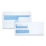 Quality Park Double Window Redi-Seal Security-Tinted Envelope, #9, Commercial Flap, Redi-Seal Adhesive Closure, 3.88 x 8.88, White, 250/CT View Product Image