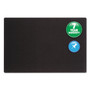 Quartet Oval Office Fabric Board, 36" x 24", Black Surface View Product Image