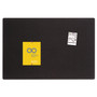 Quartet Oval Office Fabric Board, 36" x 24", Black Surface View Product Image