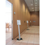 Durable Info Sign Duo Floor Stand, Letter-Size Inserts, 15 x 46.5, Clear (DBL481423) View Product Image