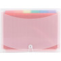 Smead ColorVue Expanding File, 13 Sections, Cord/Hook Closure, 1/6-Cut Tabs, Letter Size, Randomly Assorted Colors View Product Image
