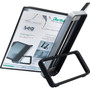 djois by Tarifold VEO Desktop Reference System, 10 Panels with Black Borders, Black Base View Product Image