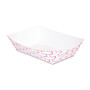 Boardwalk Paper Food Baskets, 0.25 lb Capacity, 2.69 x 4 x 1.05, Red/White, 1,000/Carton View Product Image