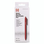 TRU RED Quick Dry Gel Pen, Retractable, Medium 0.7 mm, Red Ink, Red Barrel, Dozen View Product Image