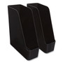 TRU RED Plastic Magazine File, 4.28 x 10.47 x 11.7, Black, 2/Pack View Product Image