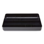 TRU RED Deep Plastic Drawer Organizer, Seven Compartment, 9.13 x 14.13 x 2.04, Black View Product Image