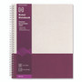 TRU RED Wirebound Hardcover Notebook, 1-Subject, Narrow Rule, Gray/Purple Cover, (80) 11 x 8.5 Sheets View Product Image