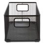 TRU RED Wire Mesh Storage Box, 8.58" x 15.75" x 6.69", Black View Product Image