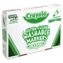 Crayola Ultra-Clean Washable Marker Classpack, Broad Bullet Tip, 8 Assorted Colors, 200/Box (CYO588200) View Product Image