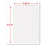 Universal Laminating Pouches, 5 mil, 6.5" x 4.38", Gloss Clear, 100/Box View Product Image