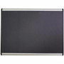 Quartet Prestige Plus Magnetic Bulletin Board - 24" Board Height x 36" Board Width - Gray Fabric Surface - Magnetic, Self-healing, Durable - Silver Aluminum Frame Product Image 