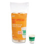 Perk Insulated Paper Cup, 10 oz, White/Teal, 40/Pack View Product Image