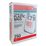 Monarch Plastic "Thank You - Have a Nice Day" Shopping Bags, Cut-Out Handles, 11.5" x 6.5" x 22", White/Red, 250/Box View Product Image