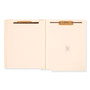 Smead Manila End Tab Classification Folders, 2" Expansion, 1 Divider, 4 Fasteners, Letter Size, Manila Exterior, 10/Box View Product Image