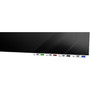 Ghent Aria Low-Profile Frameless Magnetic Glassboard, 60" x 36", Black Surface View Product Image