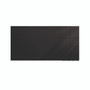 Ghent Aria Low-Profile Frameless Magnetic Glassboard, 60" x 36", Black Surface View Product Image