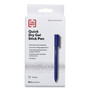 TRU RED Quick Dry Gel Pen, Stick, Medium 0.7 mm, Blue Ink, Blue Barrel, Dozen View Product Image