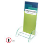 deflecto Euro-Style DocuHolder, Leaflet Size, 4.5w x 4.5d x 7.88h, Green Tinted (DEF775383) View Product Image