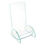 deflecto Euro-Style DocuHolder, Leaflet Size, 4.5w x 4.5d x 7.88h, Green Tinted View Product Image
