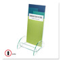 deflecto Euro-Style DocuHolder, Leaflet Size, 4.5w x 4.5d x 7.88h, Green Tinted View Product Image