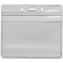 Advantus Horizontal Resealable Badge Holder - 3.8" Width x 2.6" Length - Vinyl - Clear Product Image 