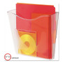 deflecto Euro-Style DocuPocket Portrait Wall File, A4/Legal/Letter/Magazine/Portfolio Size, 10.25" x 4" x 10", Clear View Product Image