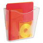 deflecto Euro-Style DocuPocket Portrait Wall File, A4/Legal/Letter/Magazine/Portfolio Size, 10.25" x 4" x 10", Clear View Product Image