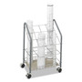 Safco Wire Roll/Files, 12 Compartments, 18w x 12.75d x 24.5h, Gray (SAF3090) View Product Image