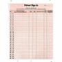 Tabbies Patient Sign-In Label Forms - 125 Sheet(s) - 8.50" x 11" Sheet Size - Salmon Product Image 