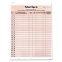 Tabbies Patient Sign-In Label Forms - 125 Sheet(s) - 8.50" x 11" Sheet Size - Salmon Product Image 