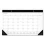 AT-A-GLANCE Contemporary Monthly Desk Pad, 18 x 11, White Sheets, Black Binding/Corners,12-Month (Jan to Dec): 2024 View Product Image